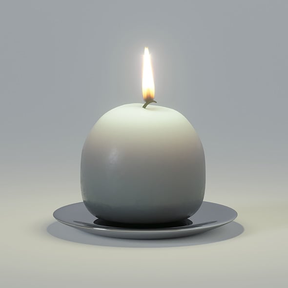 Ball candle - 3DOcean Item for Sale