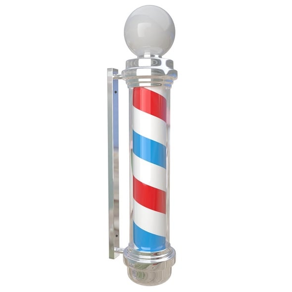 Barber Shop Pole - 3DOcean Item for Sale