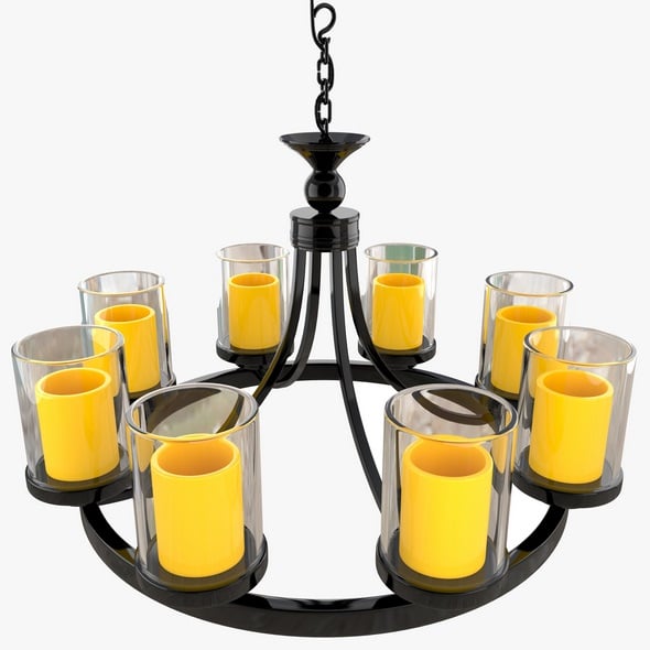 Candle Chandelier - 3DOcean Item for Sale