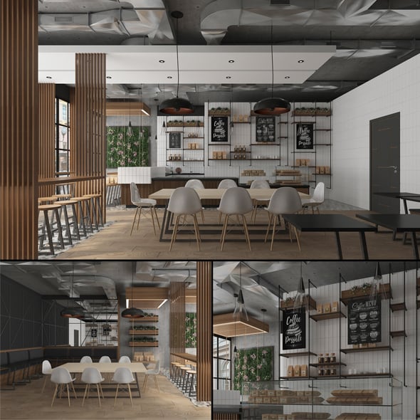 Coffee House Cafe - 3DOcean Item for Sale