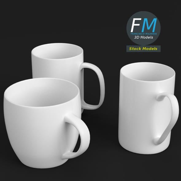 Mugs - 3DOcean Item for Sale