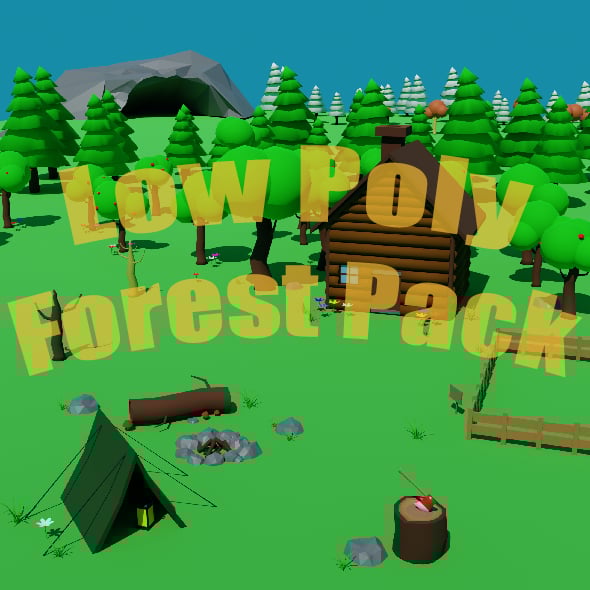 Low Poly Forest Pack - 3DOcean Item for Sale