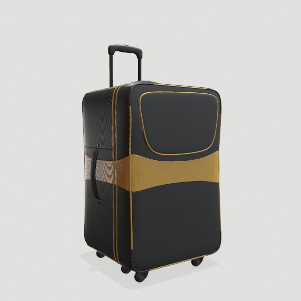 Roller Bag Black - 3DOcean Item for Sale