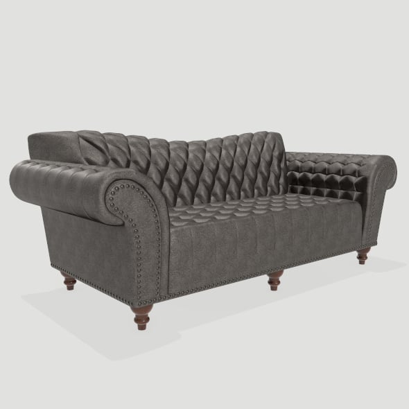 Dutches Sofa Gray - 3DOcean Item for Sale