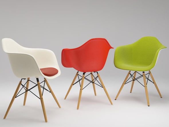 Photoreal Eames Chair - DAW + vray materials - 3DOcean Item for Sale