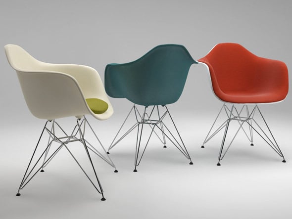 Photoreal Eames Chair - DAR + vray materials - 3DOcean Item for Sale