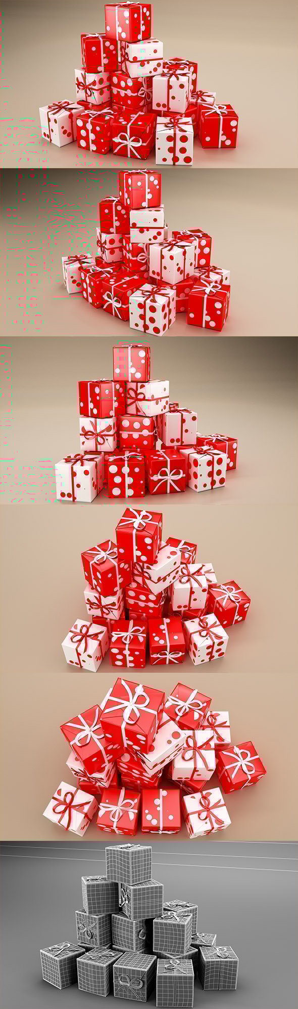 New Year Presents and Gift Boxes v2 - 3DOcean Item for Sale