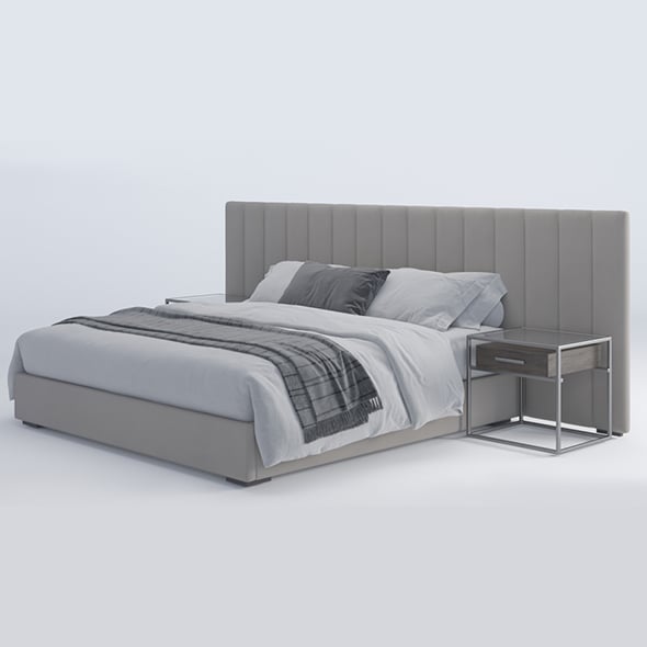 bed modern 01 - 3DOcean Item for Sale