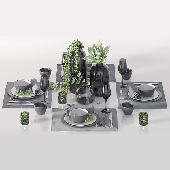 Table setting - 3DOcean Item for Sale