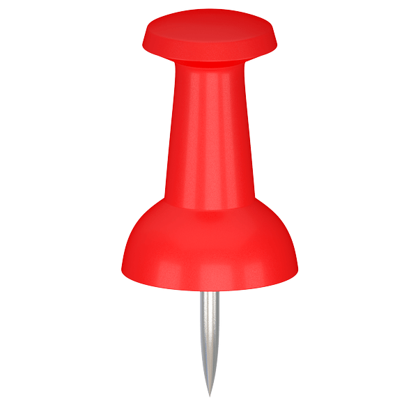 Assorted Push Pin Red - 3DOcean Item for Sale
