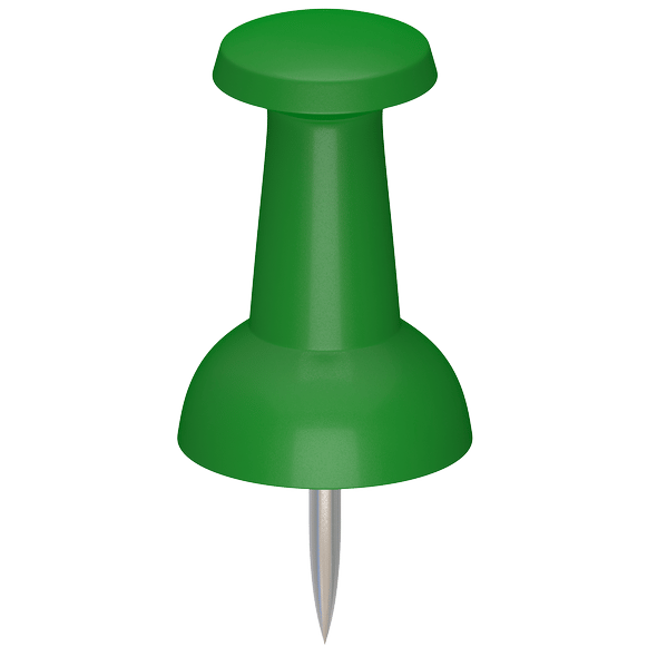 Assorted Push Pin green - 3DOcean Item for Sale