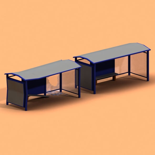 Post Apocalyptic Bus Stop - 3DOcean Item for Sale