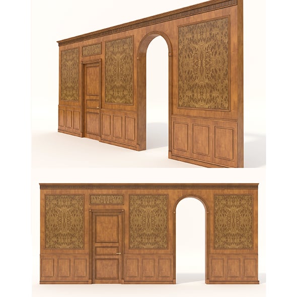 Classic Interior Wall Decoration 4 - 3DOcean Item for Sale