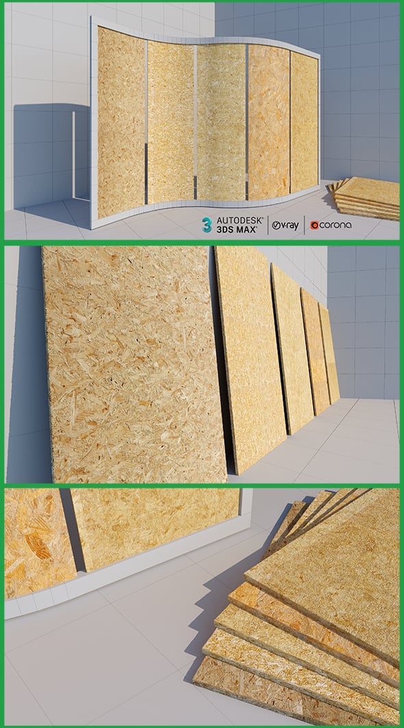 Plywood Panels 3dsMax - 3DOcean Item for Sale