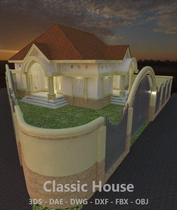 Classic House - 3DOcean Item for Sale