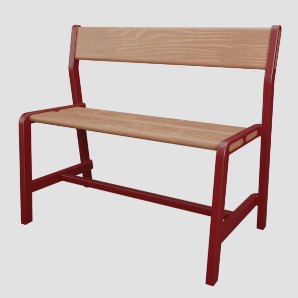 Low-poly bench - 3DOcean Item for Sale