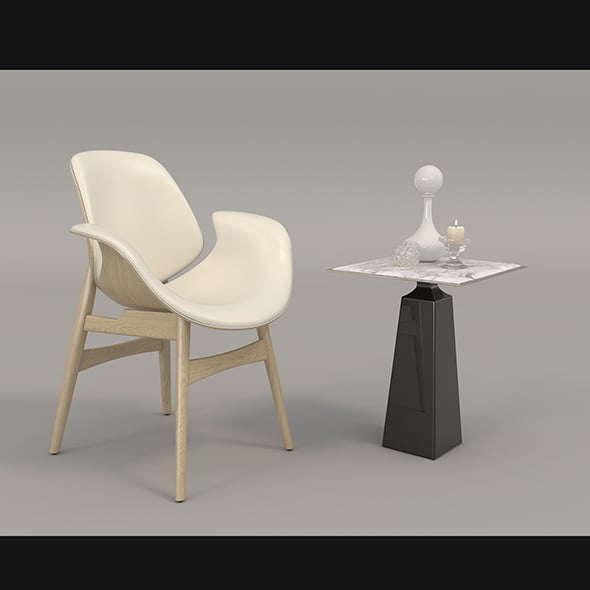 Coffee Table and Chairs 3 - 3DOcean Item for Sale