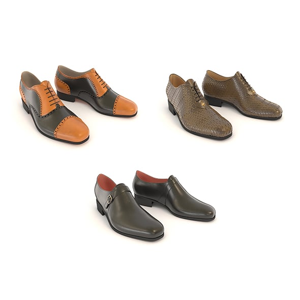 Leather Shoes 2 - 3DOcean Item for Sale