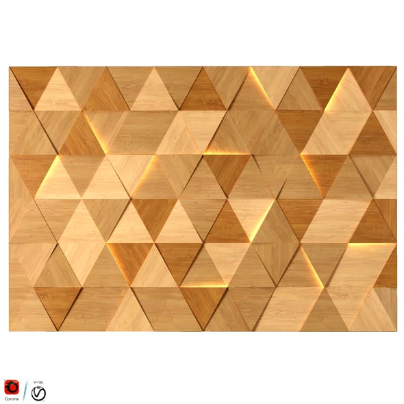 Wall Panel Wodd - 3DOcean Item for Sale