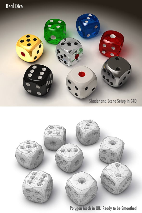 Real Dice - 3DOcean Item for Sale