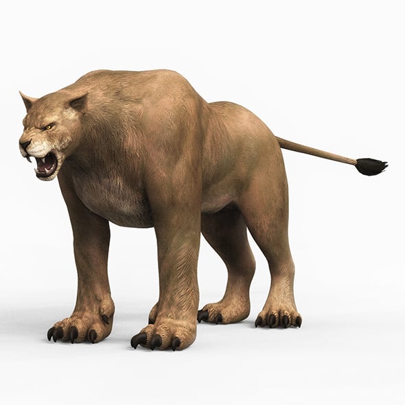 Fantasy Monster Cougar - 3DOcean Item for Sale