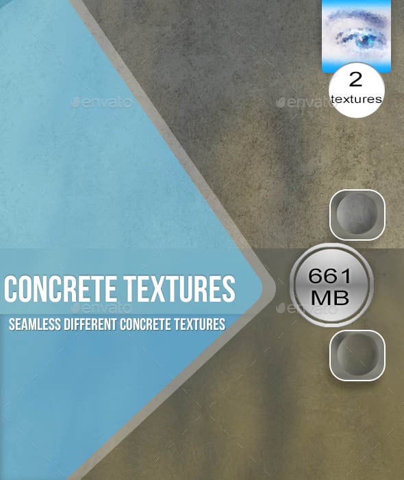 Two Seamless Concrete Textures - 3DOcean Item for Sale