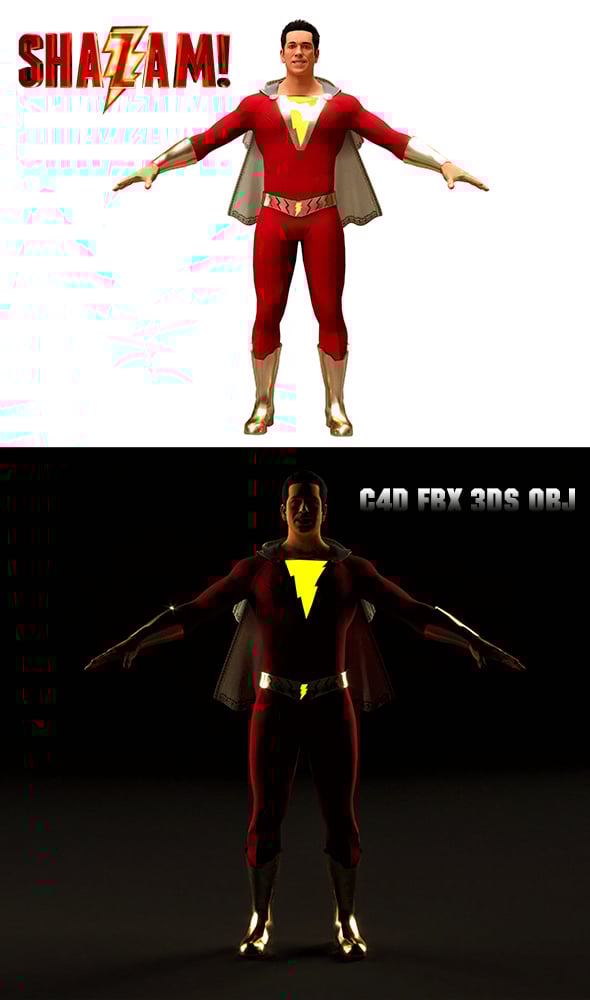 SHAZAM 3D - 3DOcean Item for Sale