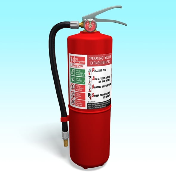 Fire Extinguisher - 3DOcean Item for Sale