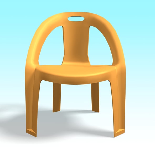 Plastic Chair - 3DOcean Item for Sale