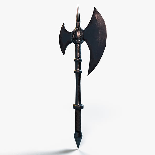 Warrior Axe Low-poly - 3DOcean Item for Sale