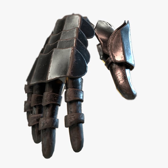 Warrior Hand Armor Model - 3DOcean Item for Sale