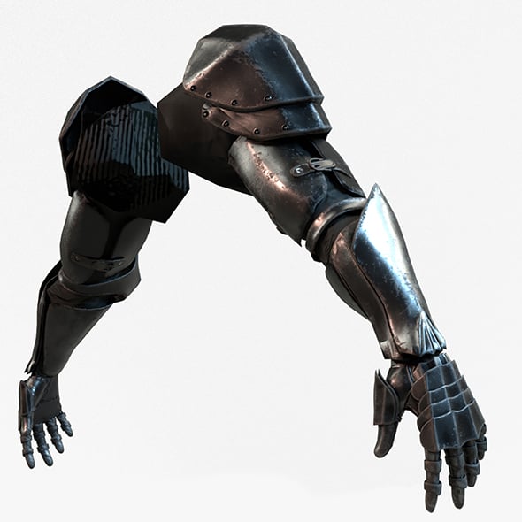 Warrior_Arms_Armor_Set_Model - 3DOcean Item for Sale