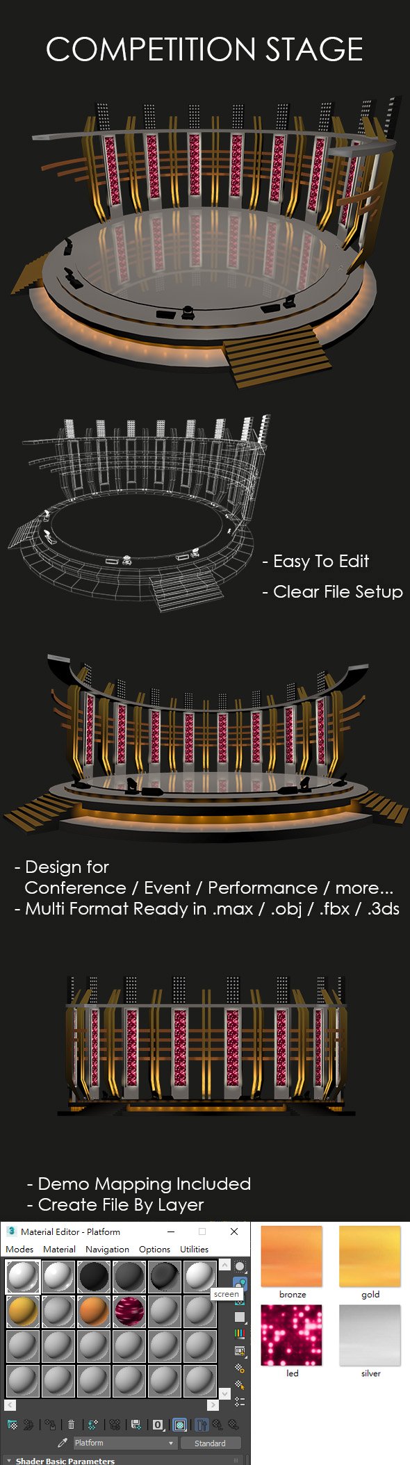 Competition Stage - 3DOcean Item for Sale
