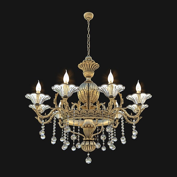 Classic Chandelier 3 - 3DOcean Item for Sale