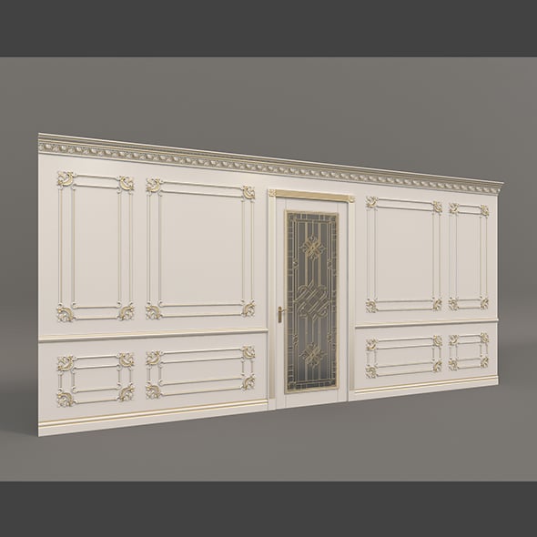 Classic Interior Wall Decoration 7 - 3DOcean Item for Sale