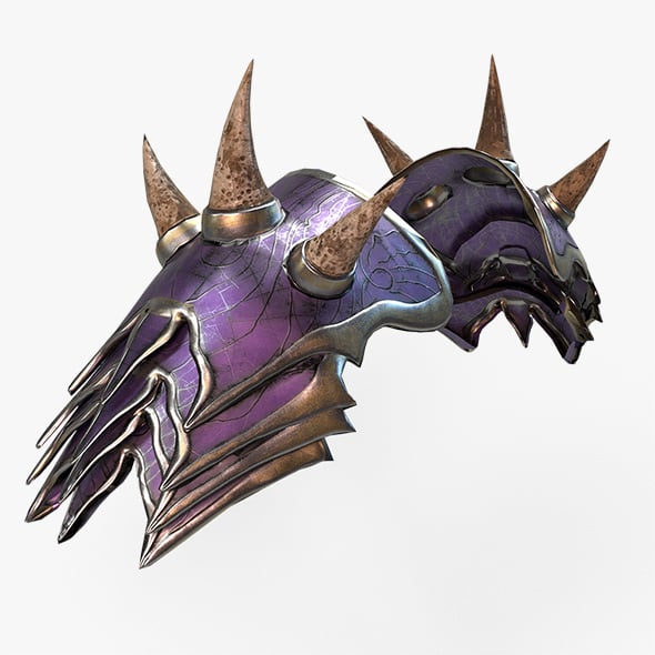 Elf Female Shoulder Armor Set - 3DOcean Item for Sale