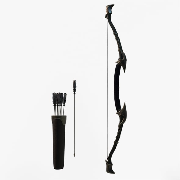 Elf Bow Equipment Set Rig - 3DOcean Item for Sale