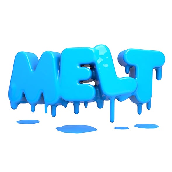 Melting letters - 3DOcean Item for Sale