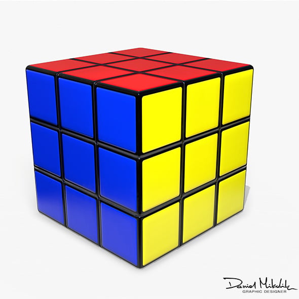 Rubik's Cube Low Poly PBR - 3DOcean Item for Sale
