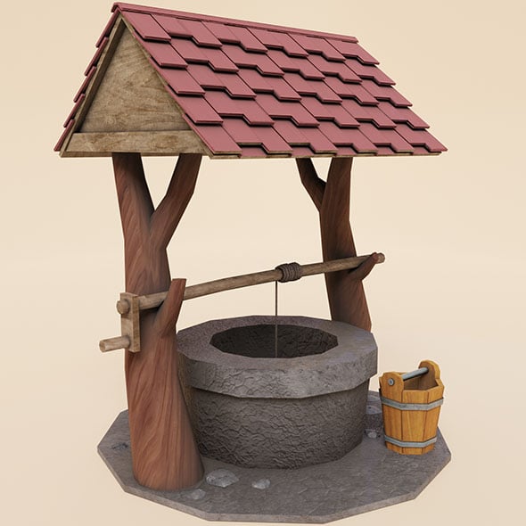 Low poly water well - 3DOcean Item for Sale