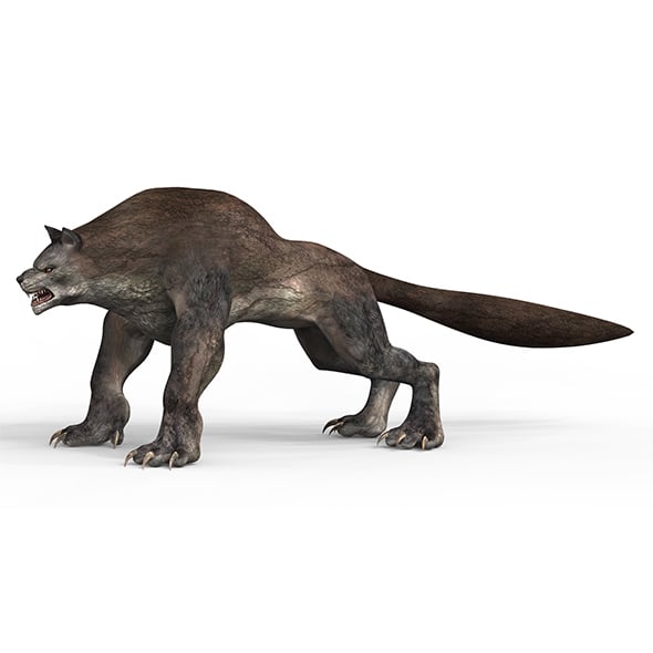 Monster Wolf With PBR Textures - 3DOcean Item for Sale