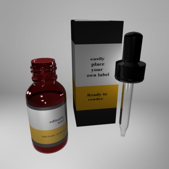Dropper Bottle - 3DOcean Item for Sale