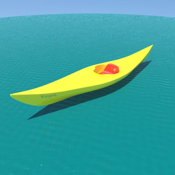 kayak - 3DOcean Item for Sale