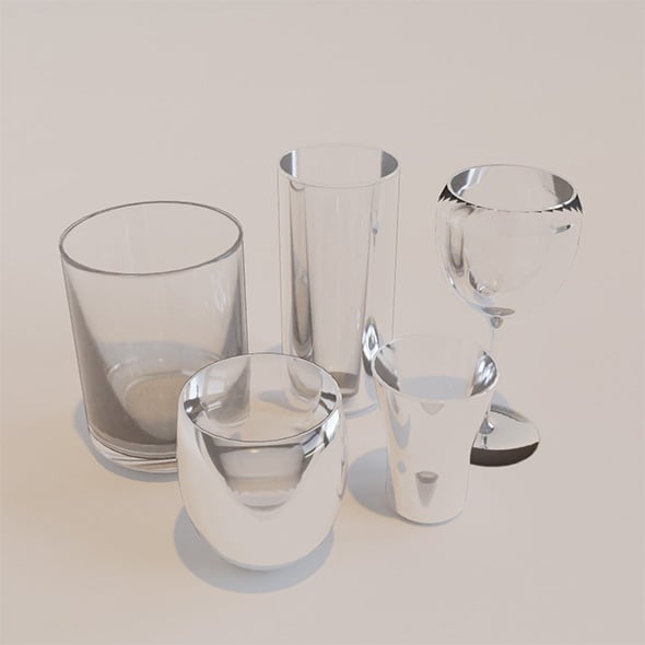 Glass Collection Pack - 3DOcean Item for Sale