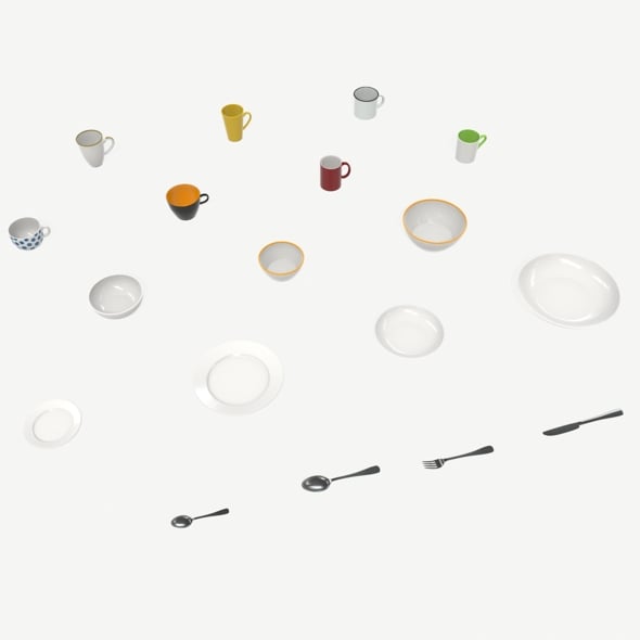 Tableware - 3DOcean Item for Sale