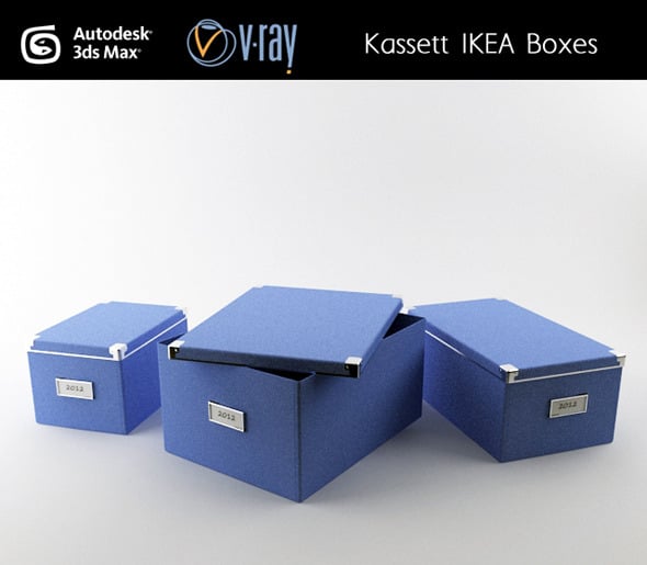 Kassett IKEA boxes - 3DOcean Item for Sale