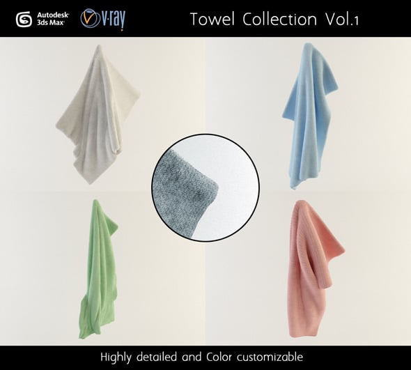 Towel Collection Vol.1 - 3DOcean Item for Sale