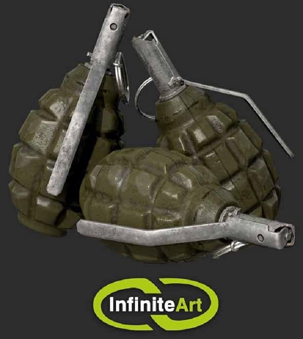 Grenade F-1 - 3DOcean Item for Sale