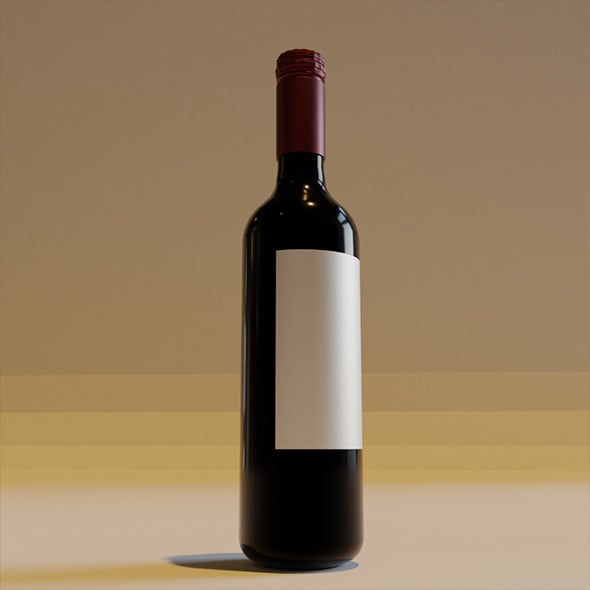 Wine Bottle - 3DOcean Item for Sale