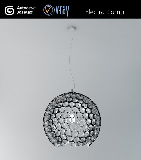 Electra ceiling lamp - 3DOcean Item for Sale